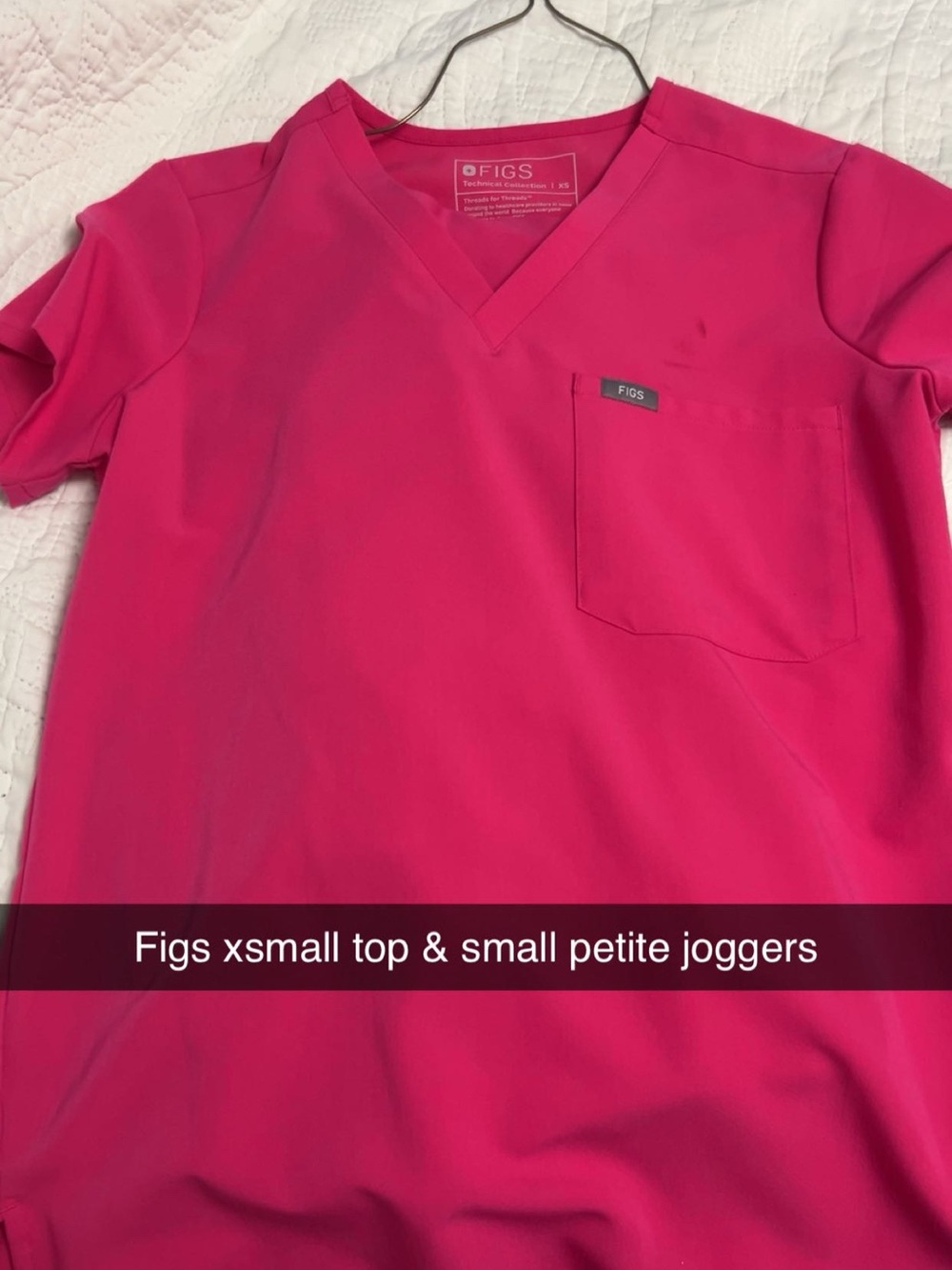 Figs V-Neck Scrub Top X small and small petite joggers
